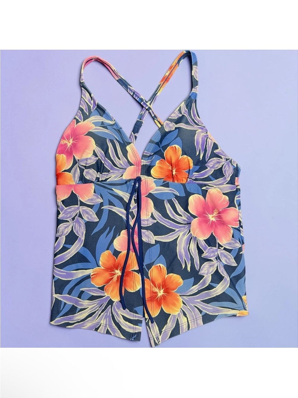 Ocean Dreams SIGNATURE TROPICAL FLORAL ADJUSTABLE STRAPS TANKINI
